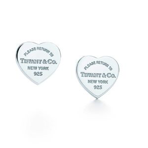 Tiffany & Co Heart Pendant Earring Studs